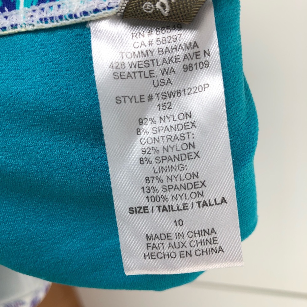 Tommy Bahama one piece swimsuit bandeau strapless - Picture 8 of 8